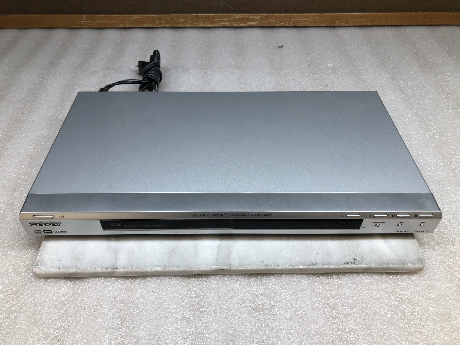 Sony DVP-NS50P CD DVD Player With Remote & RCA Cords Black Tested & Functional