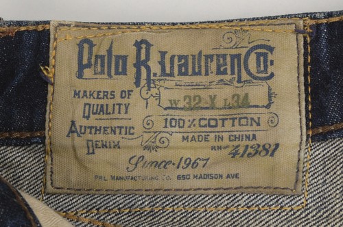 31970 Ralph Lauren  Blue Men Jeans size 32/34 - Picture 6 of 7