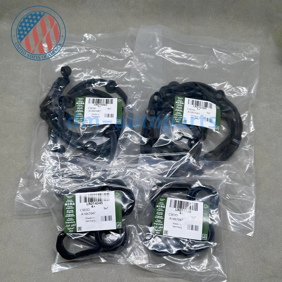 New! Valve Cover Rocker Gasket Set For 2010-2014 Land Range Rover Sport LR010789 Foto 4 de 4