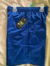 Kids Mesh BLUE gym shorts Size L/G 10-12 Athletic Works with pockets