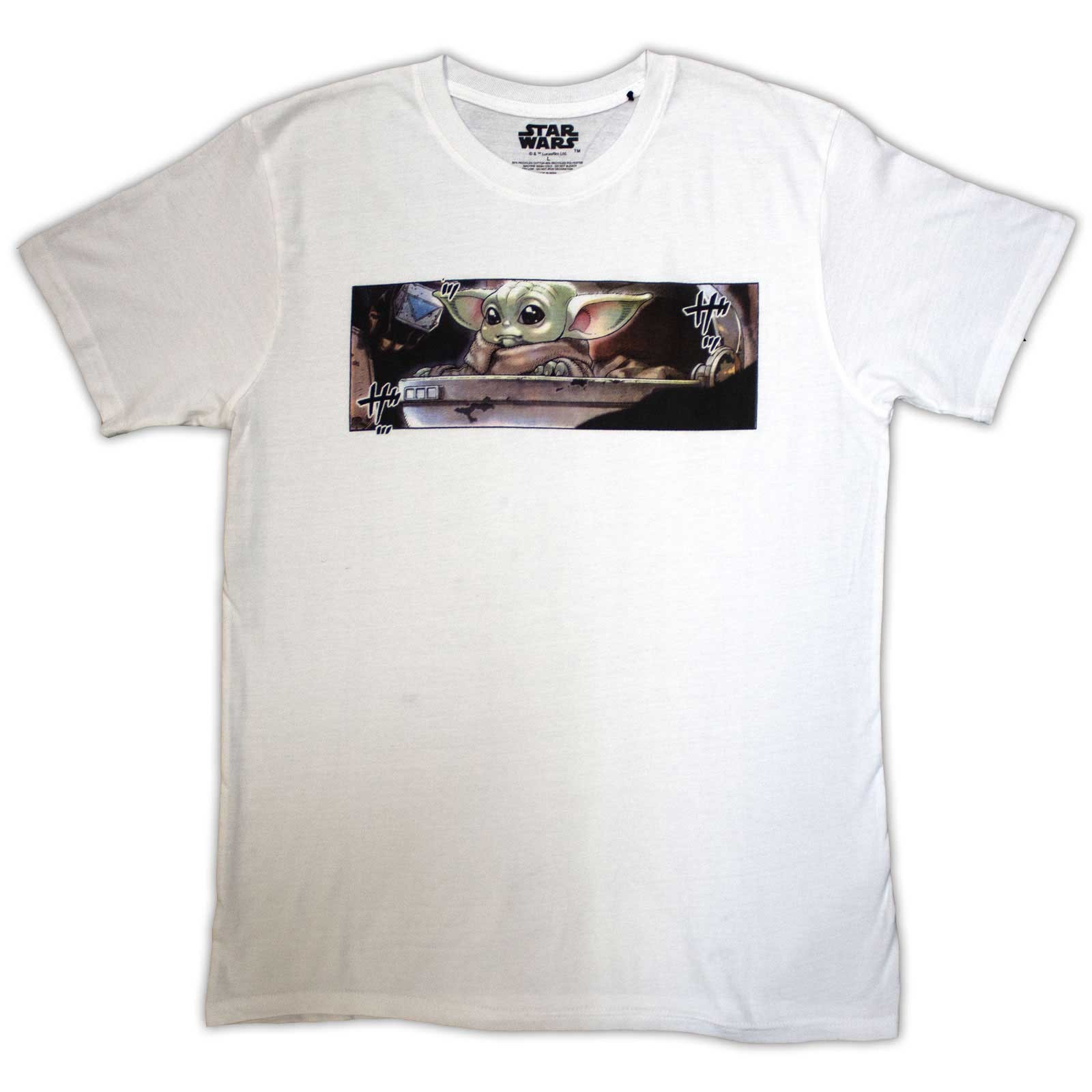 Star Wars Unisex T-Shirt: Grogu Frame (Large)