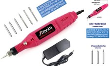 Corded Electric Engraver Pen Engraving Etching Tool Etcher Kit with Stencil
