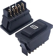 2Pcs 5 Pin Car Window Switch 12V 20A Control Power Window L Size: Without wire