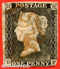 SG. 3. A1 (3). AS3. " DF ". 1d Grey Black ( VERY Worn Plate ). Plate 1a.  B86840