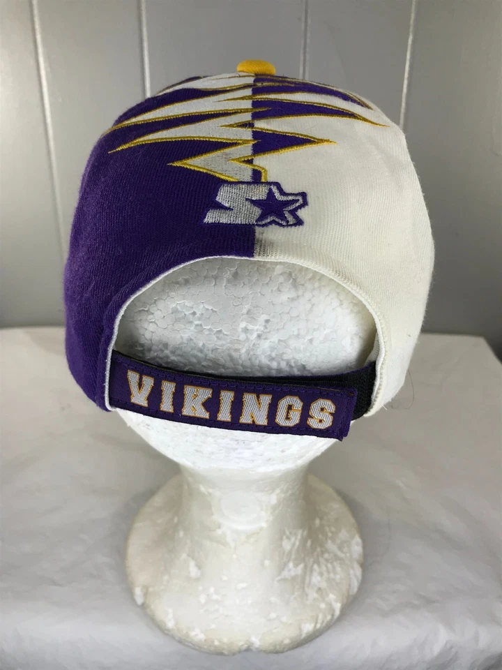 Gorra de colección Minnesota Vikings Starter Shockwave NFL Pro Line mezcla de lana RARA Foto 4 de 4