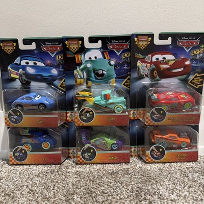 2026 Disney Pixar Cars Light-Up Complete Set of 6 McQueen, Mater, Sally And More