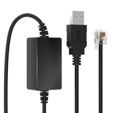 Radar Detector Power Cable, USB to RJ11 Plug Cord Compatible with Escort Passpor