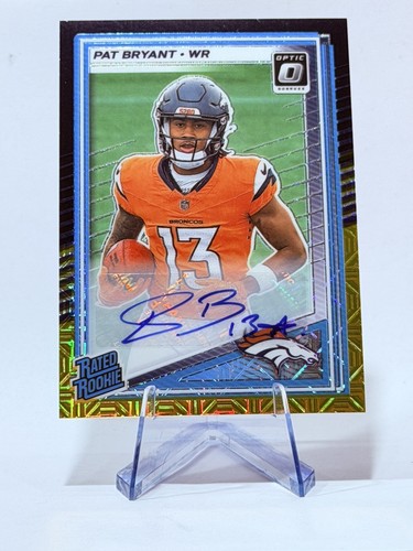 2025 Donruss Optic Choice PAT BRYANT (RC) Rated Rookie Black Gold Autograph /60