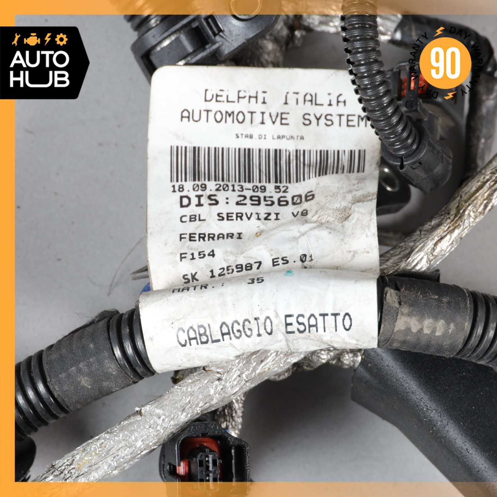 14-15 Maserati Quattroporte M156 GTS 3.8L Engine Motor Wiring Wire Harness OEM