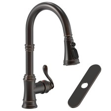 Oil Rubbed Bronze Kitchen Faucet with Pull Down Sprayer 3 Spray Modes Vintage...