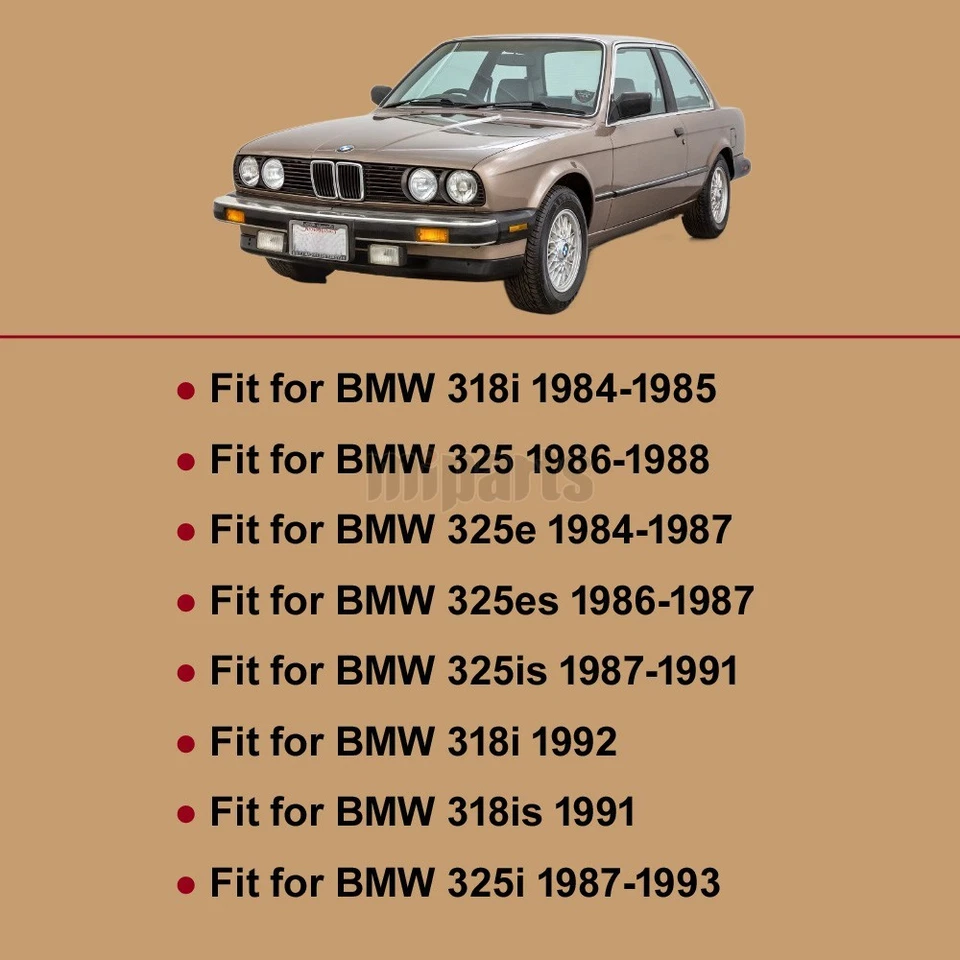 Brazo de control rótula buje barra de amarre kit de enlace 8 piezas apto para BMW E30 318i 325i Foto 2 de 4