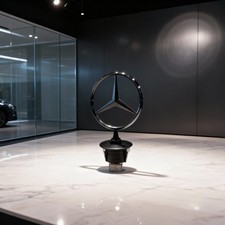 Motorhaube SternEmblem Matt Schwarz A2218800086 F&uuml;r Mercedes Benz W211