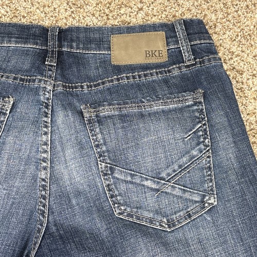 BKE Buckle Men's Med Wash Blue Jake Straight Leg Jeans 34x32 (32x31) - Picture 14 of 14