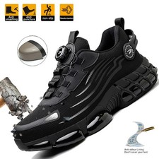 Indestructible Safety Work Shoes Steel Toe Breathable Work Boots Mens Sneakers