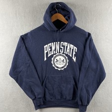 Vintage Penn State Hoodie Mens XL Blue Jerzees Pullover Sweatshirt 90s USA Made