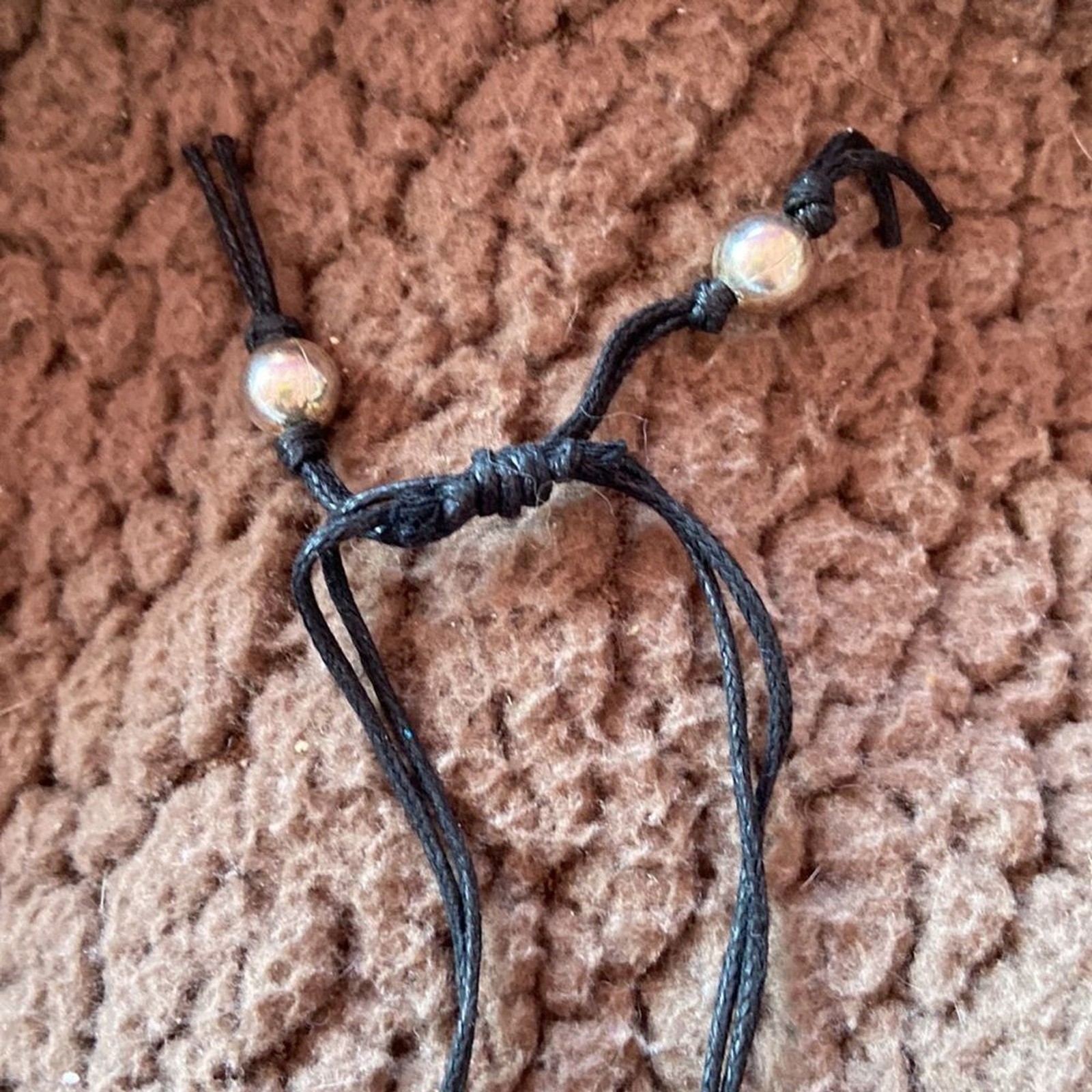 “SPREAD Love” Silver/Black Drawstring  Bracelet - image 4