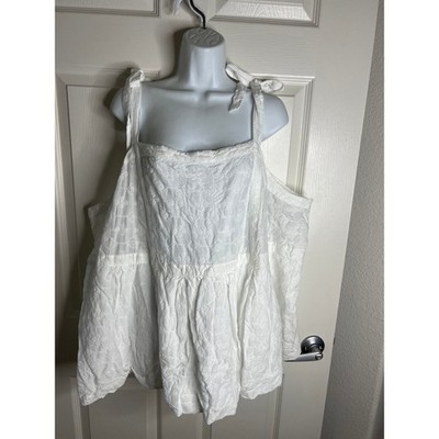 Old Navy Women's Textured Tank Blouse White NEW ~ Size 4X
