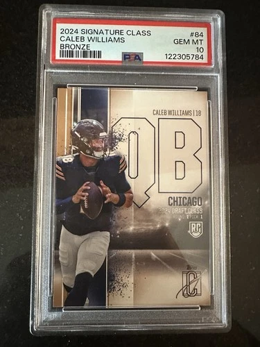 Caleb Williams - 2024 Topp Signature Class BRONZE #84 - PSA 10 Gem Mint - Bears