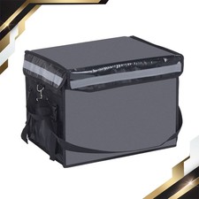 62l Xxxl Insulated Food Grocery Bags With Divider Catering Thermal Bags Black