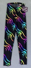 Vintage Nike Pants Leggings Mens Medium Black Stripe Cycling Retro USA Made New