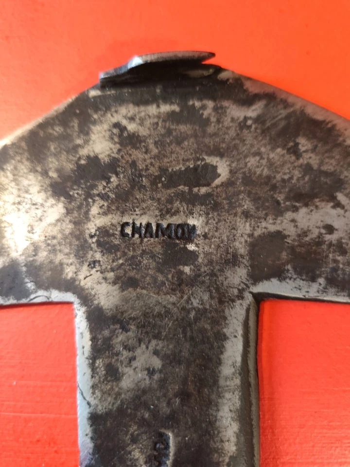 marteau ardoisier outil ancien estampille - Photo 2/4