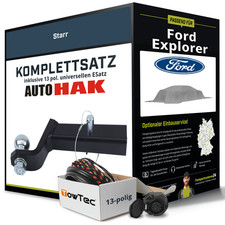 Für FORD Explorer Anhängerkupplung starr +eSatz 13pol uni. 09.1994-04.2003 NEU