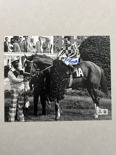 Ron Turcotte autographed signed 8x10 photo Beckett BAS COA Secretariat Tri Crown - Picture 1 of 1