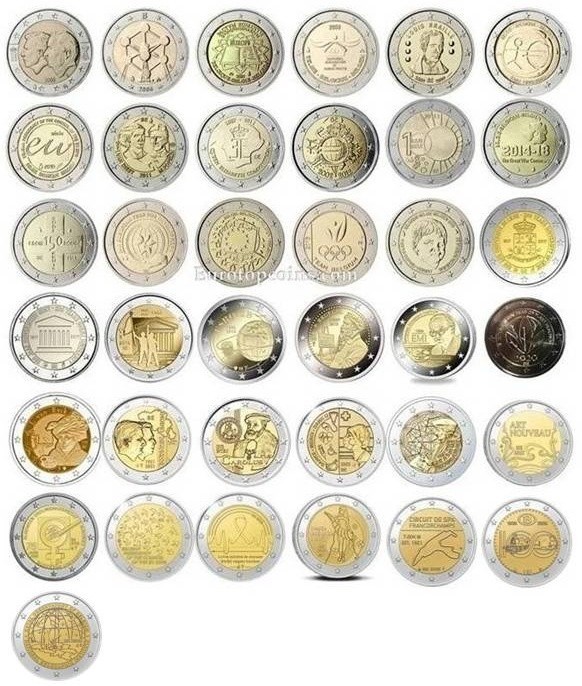 #RM# 2 EURO COMMÉMORATIVE BELGIQUE (2005-2026) - TOUS LES PIÉCE DISPONIBLE