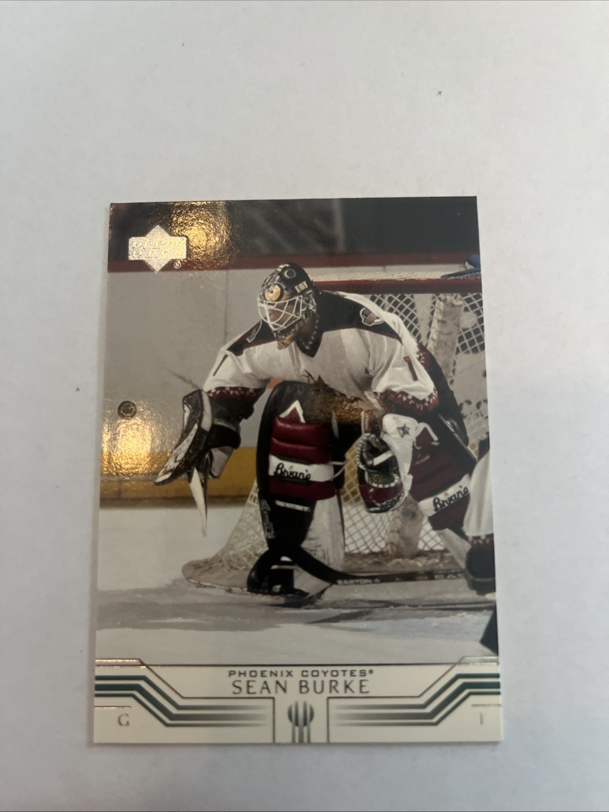 2001 Upper Deck #132 Sean Burke Goalie Phoenix Coyotes NHL