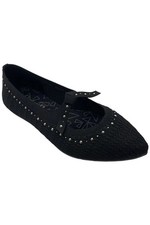 Skechers Women's Cleo Point Recycled Vegan Mary Janes Luxurious Black