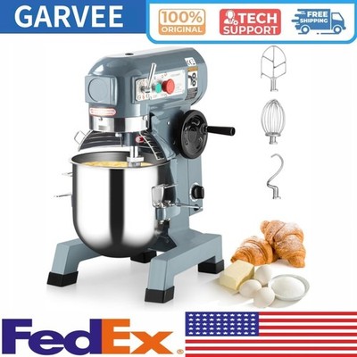 15/20/30Qt Commercial Stand Mixer 3-Speed Industrial Food Mixer Safety Guard