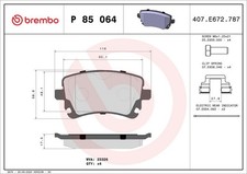 Bremsbelagsatz Hinten Lucas-System für VW Phaeton 3D 02-16