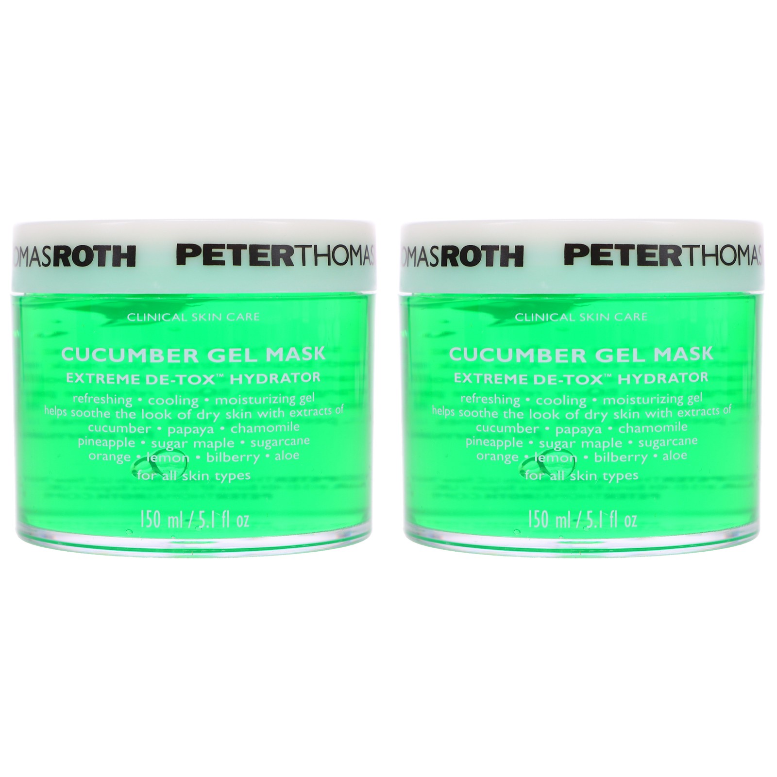 ОГУРЕЧНАЯ ГЕЛЕВАЯ МАСКА PETER THOMAS ROTH 5 УНЦИЙ 2 УПАКОВКИ НОВАЯ В КОРОБКЕ 12090₽