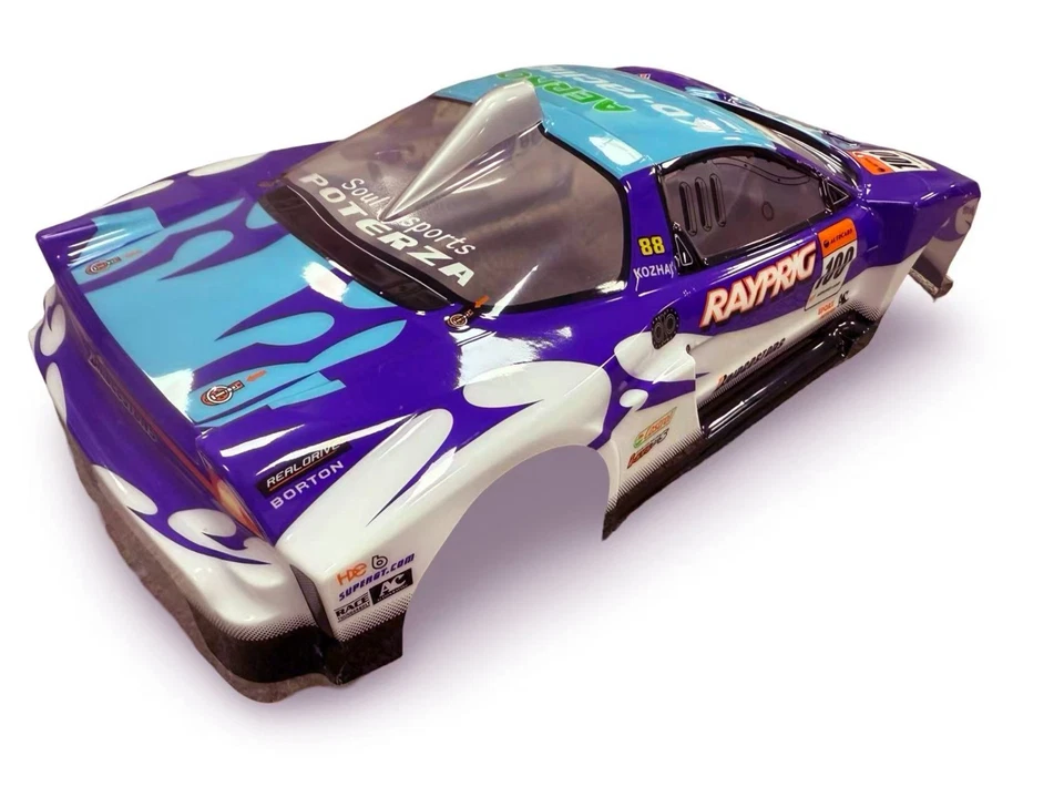 1/10 RC Painted Pre cut On Road Drift Touring Racing Car Body Shell Pruple Blue - Image 3 of 4