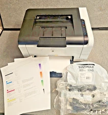 HP LaserJet CP1025nw Color Laser Printer USB Wi-Fi  Ethernet 845 prints 4 toners