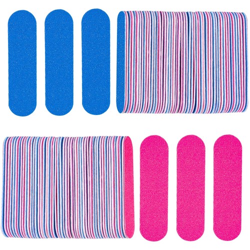 Mini Nail Files Bulk, 100 Pcs Disposable Double Sided Emery Boards Travel Siz...