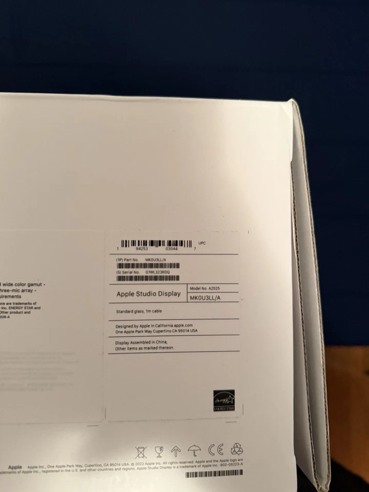 Apple iMac Studio Display 27" Monitor A2525 -EMPTY BOX ONLY No Monitor Included - Image 4 of 4