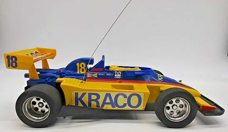 1988 VINTAGE TYCO Indy Andretti #18 Kraco Turbo Racer Radio Control R/C CAR READ - Image 2 of 4