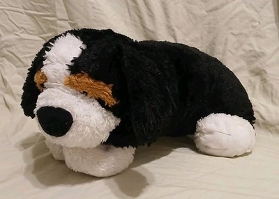 Pillow Chums Bernese Mountain Dog Henry Puppy Black White Stuffed Animal Plush