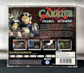 Carrier (Sega Dreamcast) Complete W/ Manual & Reg Card - Great Disc Cond.