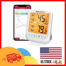TP359 Bluetooth Hygrometer Thermometer - 260FT Wireless Indoor Monitor