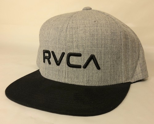RVCA Twill Snapback II Hat Cap Gray - Picture 1 of 2