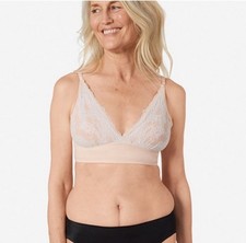 NEW Ruby Ribbon Second Skin Size 32 Nude Pale Retired Demi Demiette Bralette