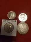 $2.50  Face Value 90% Silver US Coins Morgan Dollar Kennedy Franklin Halves