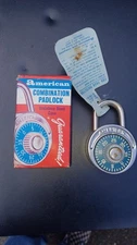 NOS American Lock Padlock Rotary Combination No. 300. USA Made Vintage 