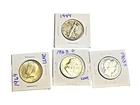Lot of 4 Circulated Half Dollars Franklin, Barber, Walking, Kennedy