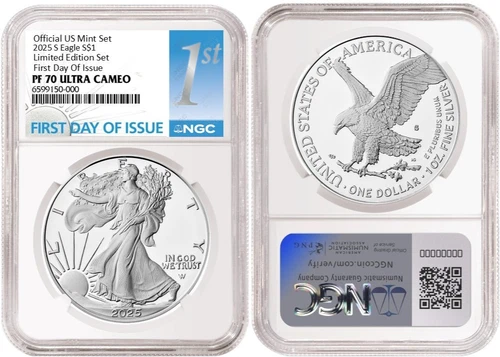 2025 S Silver American Eagle $1 Limited Edition NGC PF70 Ultra Cameo FDI #891
