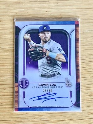 2022 Topps Tribute Gavin Lux Los Angeles Dodgers Auto /50 #TA-GL From JP