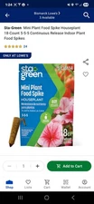 Lot of 3: STA-GREEN Mini Plant Food Spike Houseplant - 18 Spikes Per Pack