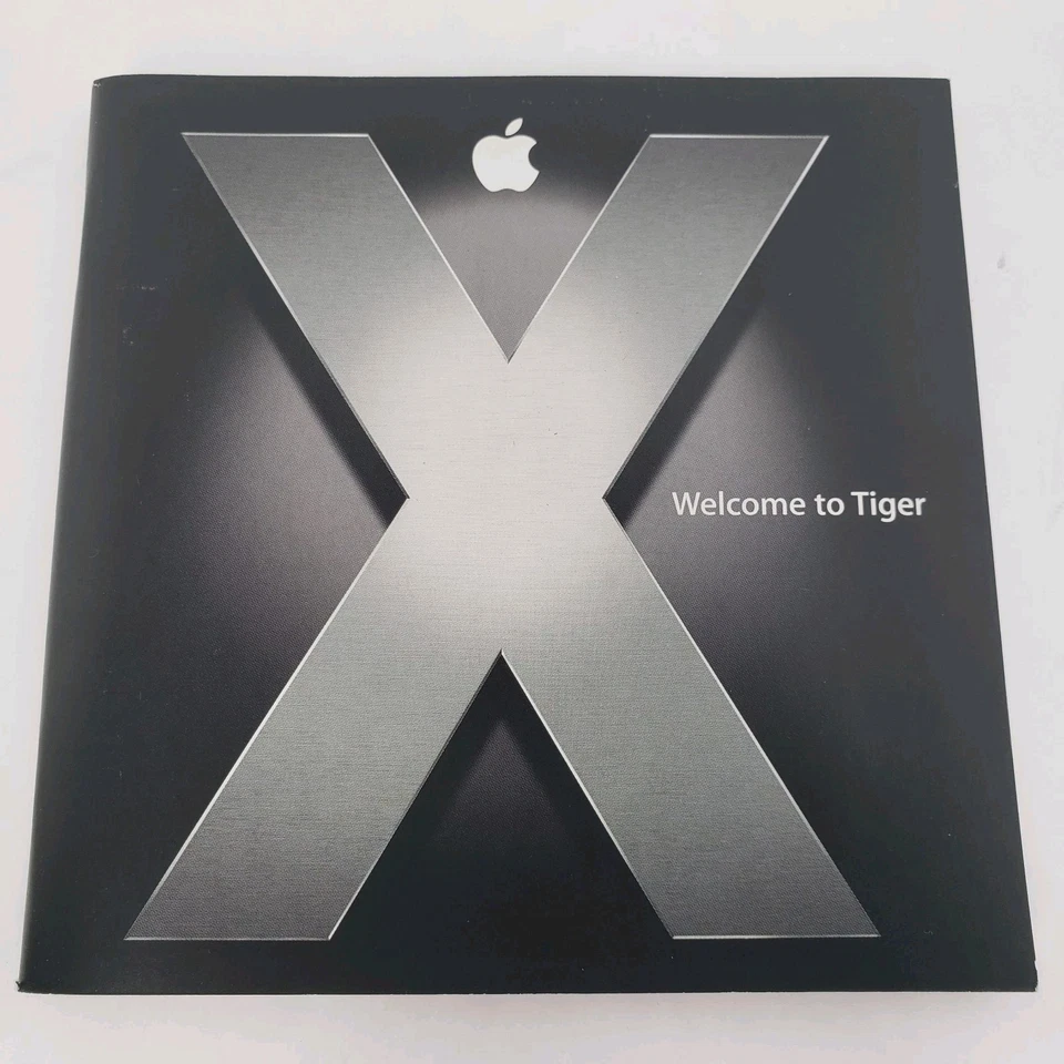 Apple OS X Tiger 10.4.6 Install DVD Retail Box w/ Setup Manuals Partial Shrink - Image 3 of 4